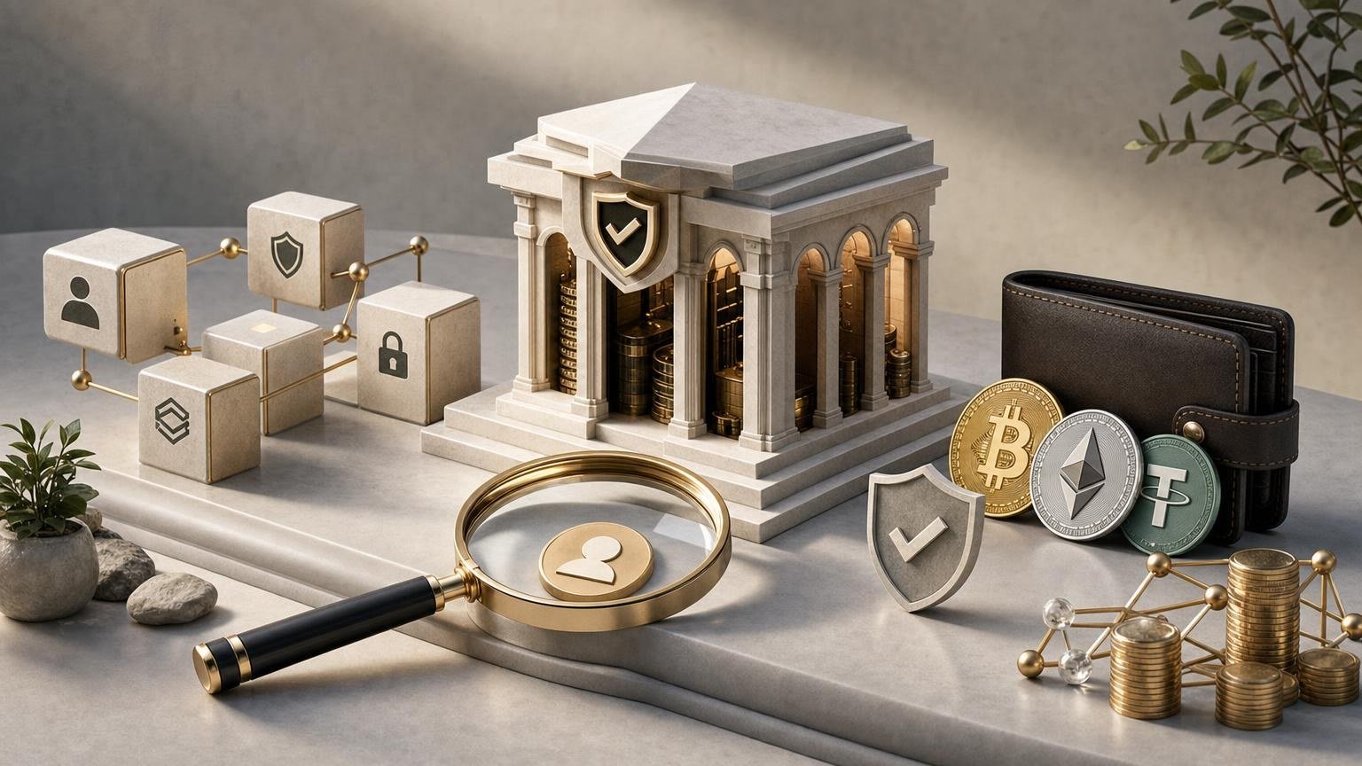 A crypto user checks an exchange order, wallet address, blockchain network, and security details before sending digital assets